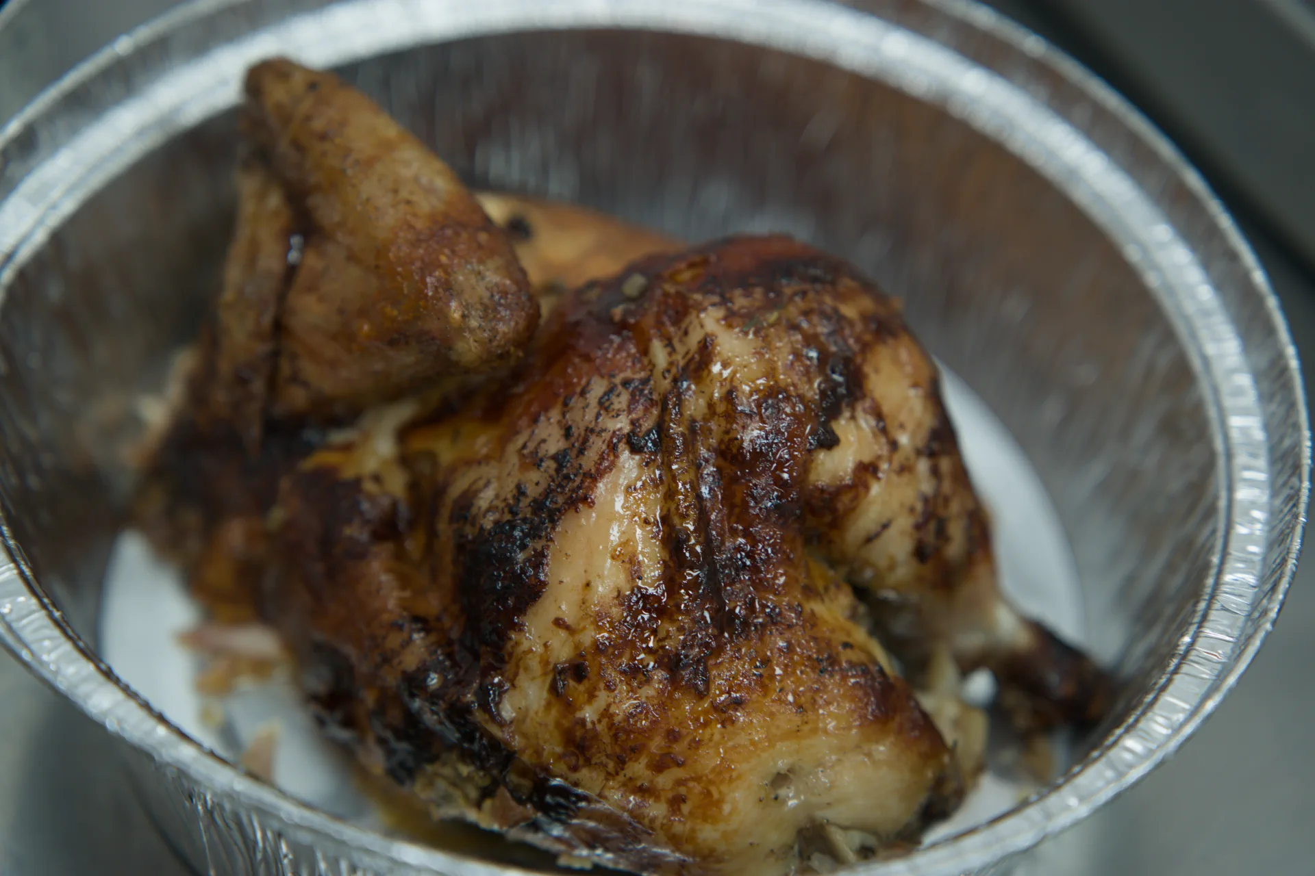 Pollo mareado preparado para llevar